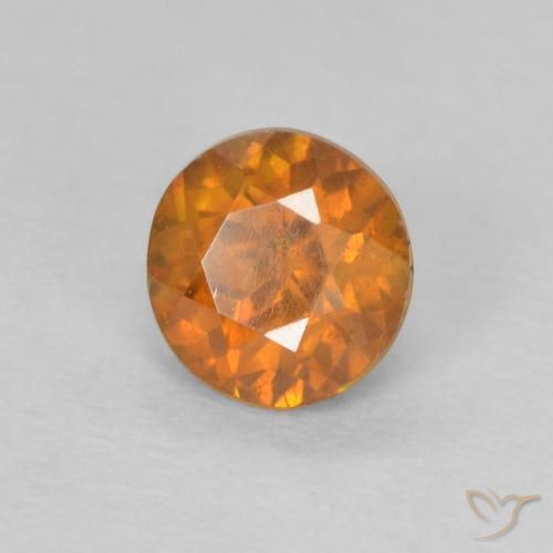 Sphalérite Orange vif naturelle Tour, 0.55 ct, SI-I1