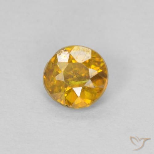 0.28ct Naturel Orange doré Sphalérite, Tour, SI-I1