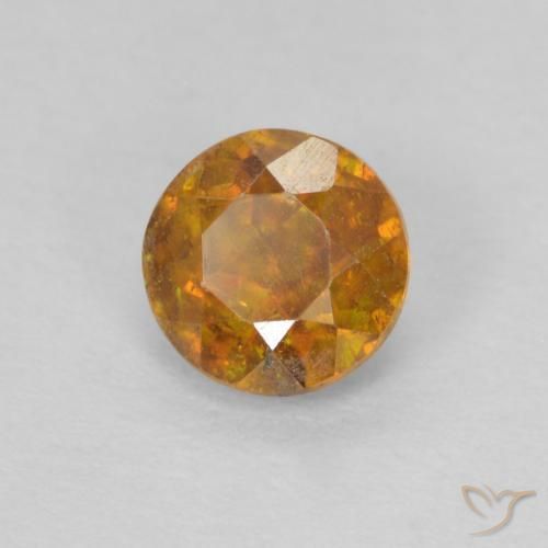 Sphalérite Or orange foncé naturelle Tour, 0.59 ct, SI-I1