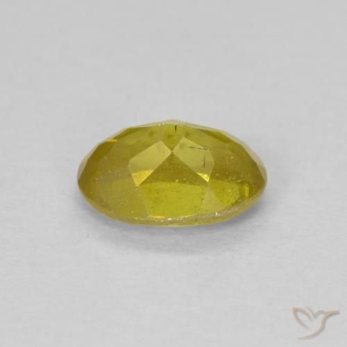 Sphalérite Jaune moyen naturelle ovale, 0.72 ct, SI-I1