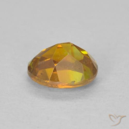 Sphalérite Orange moyen naturelle ovale, 0.70 ct, SI-I1