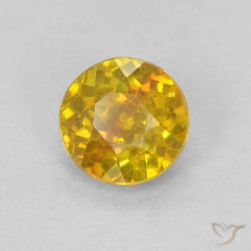 Sphalérite Bourdon jaune naturelle Tour, 0.33 ct, SI-I1