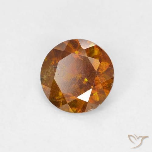 Sphalérite Orange moyen naturelle Tour, 0.44 ct, SI-I1