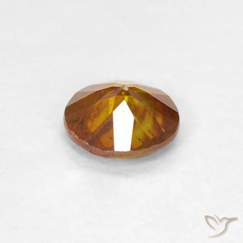 Sphalérite Orange moyen naturelle Tour, 0.44 ct, SI-I1
