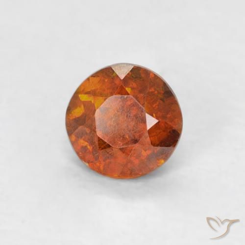 Sphalérite Orange feu naturelle Tour, 0.31 ct, SI-I1