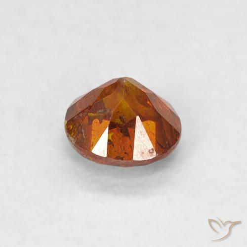 Sphalérite Orange feu naturelle Tour, 0.31 ct, SI-I1