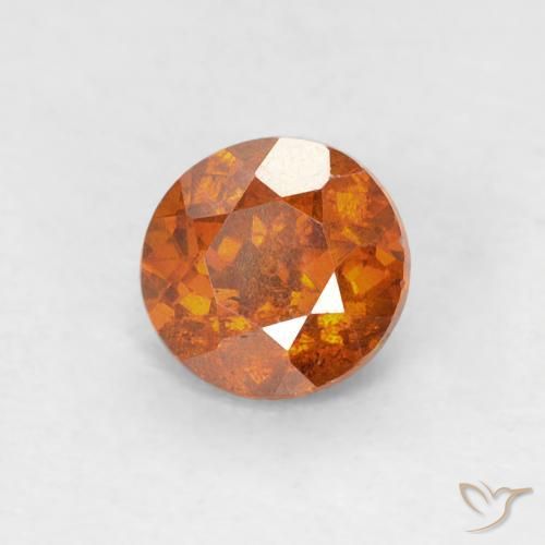 Sphalérite Orange rougeâtre naturelle Tour, 0.80 ct, SI-I1