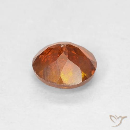 Sphalérite Orange rougeâtre naturelle Tour, 0.80 ct, SI-I1