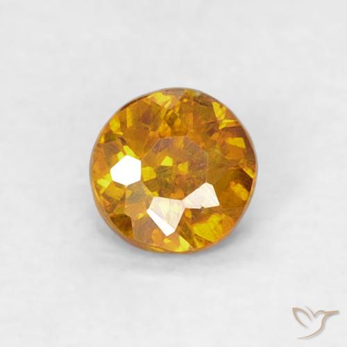 0.23ct Naturel Brun doré Sphalérite, Tour, SI-I1