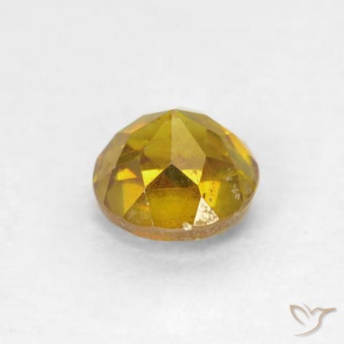 Sphalérite Jaune brunâtre naturelle Tour, 0.59 ct, SI-I1