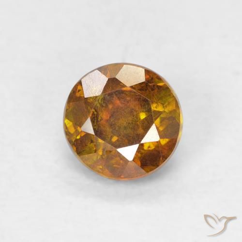 0.61ct Naturel Brun doré Sphalérite, Tour, SI-I1
