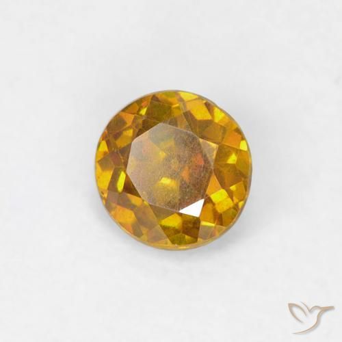 Sphalérite Jaune doré naturelle Tour, 0.48 ct, SI-I1