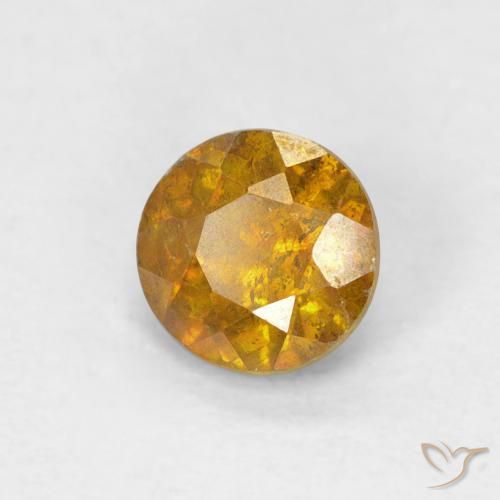 Sphalérite Brun doré naturelle Tour, 0.95 ct, SI-I1