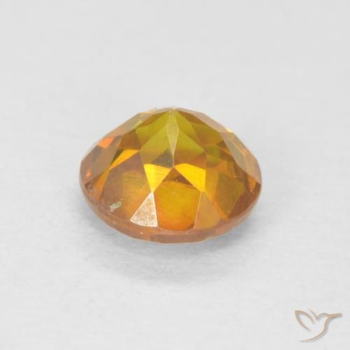 Sphalérite Orange doré naturelle Tour, 0.69 ct, SI-I1