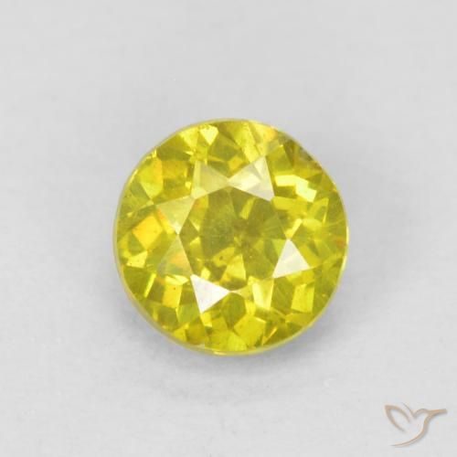 0.60ct Naturel Jaune maïs Sphalérite, Tour, SI-I1