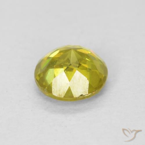 Sphalérite Jaune maïs naturelle Tour, 0.60 ct, SI-I1