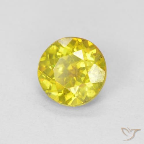 Sphalérite Jaune brunâtre naturelle Tour, 1.05 ct, SI-I1