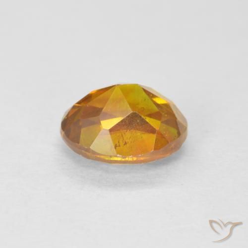 Sphalérite Orange terre naturelle ovale, 1.19 ct, VS-SI
