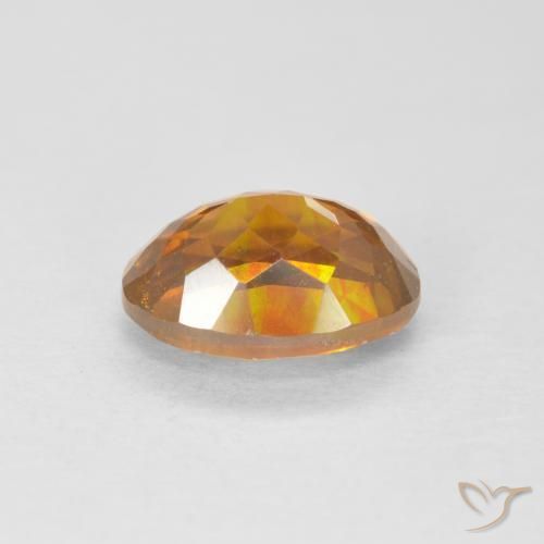 Sphalérite Medium Dark-Orange naturelle ovale, 1.91 ct, VS-SI