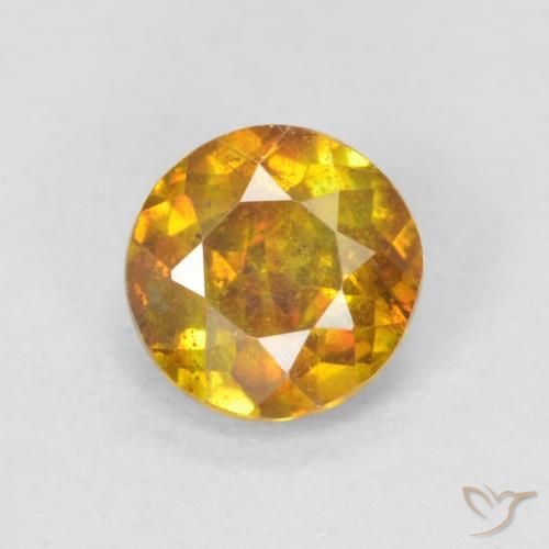 Sphalérite Doré-orange foncé naturelle Tour, 0.66 ct, SI-I1
