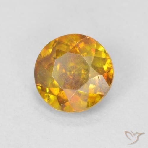 Sphalérite Doré-orange foncé naturelle Tour, 0.66 ct, SI-I1