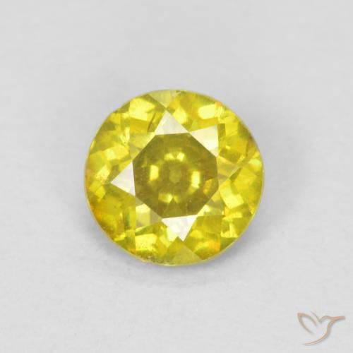 0.47ct Naturel Jaune brunâtre Sphalérite, Tour, SI-I1