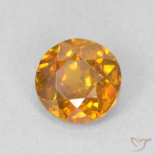 Sphalérite Abricot orange naturelle Tour, 0.68 ct, VS-SI