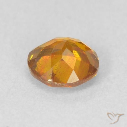 Sphalérite Abricot orange naturelle Tour, 0.68 ct, VS-SI