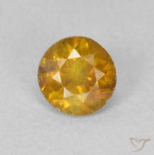 0.29ct Naturel Orange moyen Sphalérite, Tour, VS-SI