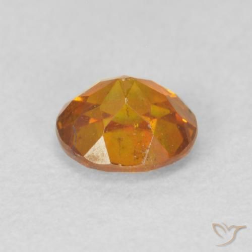 Sphalérite Abricot orange naturelle Tour, 0.61 ct, VS-SI