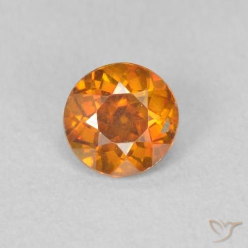 0.40ct Naturel Orange brun Sphalérite, Tour, VS-SI