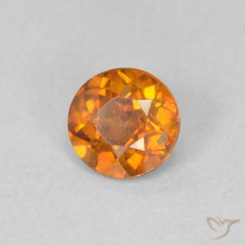 Sphalérite Orange brun naturelle Tour, 0.40 ct, VS-SI