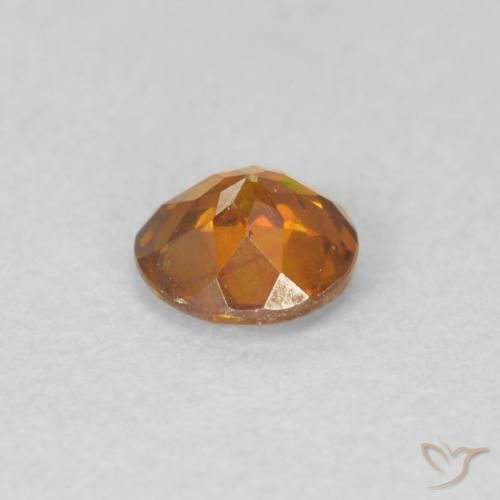 Sphalérite Orange brun naturelle Tour, 0.40 ct, VS-SI