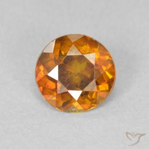 Sphalérite Orange brun naturelle Tour, 0.47 ct, VS-SI