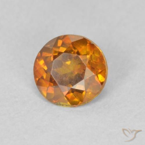 Sphalérite Orange brun naturelle Tour, 0.47 ct, VS-SI