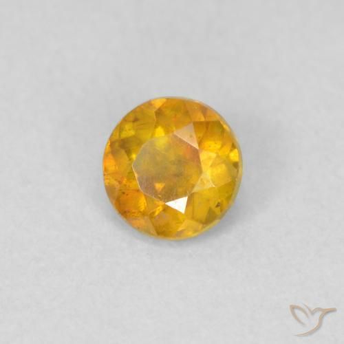 Sphalérite Doré foncé naturelle Tour, 0.34 ct, VS-SI
