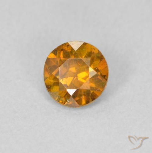 Sphalérite Orange moyen naturelle Tour, 0.36 ct, VS-SI