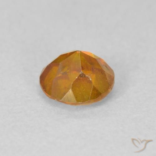 Sphalérite Abricot orange naturelle Tour, 0.53 ct, VS-SI