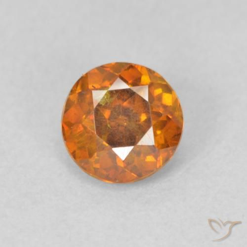 0.58ct Naturel Orange brun Sphalérite, Tour, VS-SI