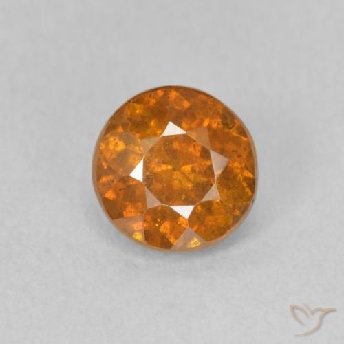0.91ct Naturel Orange moyen Sphalérite, Tour, VS-SI