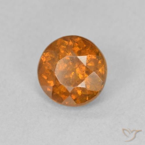 Sphalérite Orange moyen naturelle Tour, 0.91 ct, VS-SI