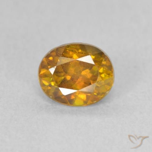 0.94ct Naturel Or moyen Sphalérite, ovale, SI