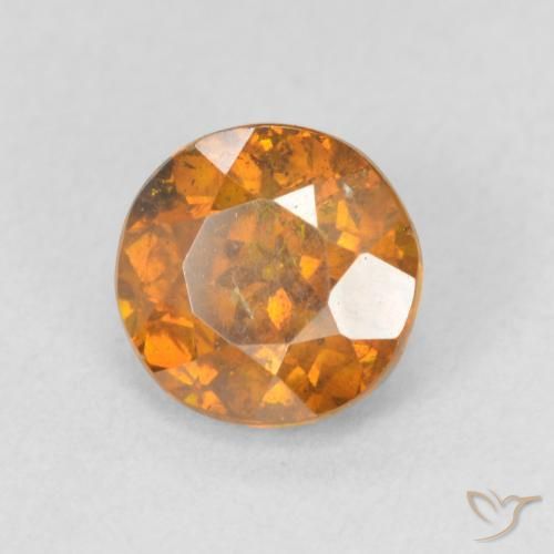Sphalérite Orange brun naturelle Tour, 1.37 ct, VS-SI
