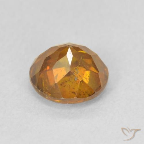 Sphalérite Orange brun naturelle Tour, 1.37 ct, VS-SI