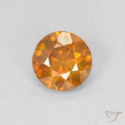 Sphalérite Orange moyen naturelle Tour, 0.85 ct, VS-SI