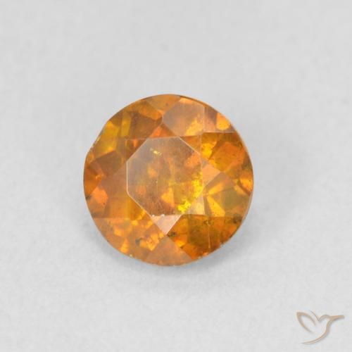 Sphalérite Orange moyen naturelle Tour, 0.85 ct, VS-SI