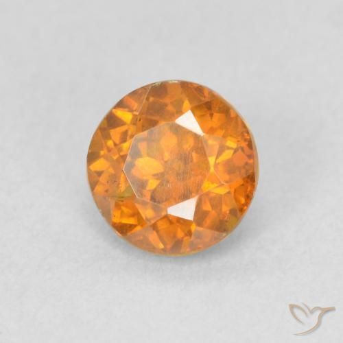 Sphalérite Orange vif naturelle Tour, 1.06 ct, VS-SI