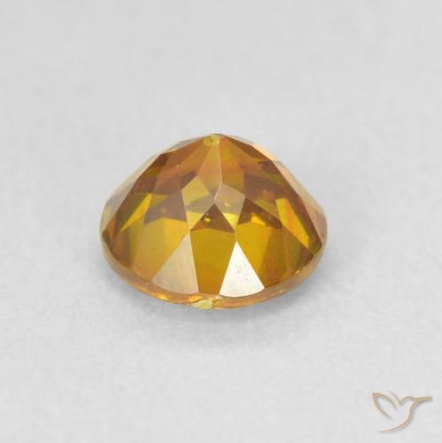 Sphalérite Orange vif naturelle Tour, 1.06 ct, VS-SI
