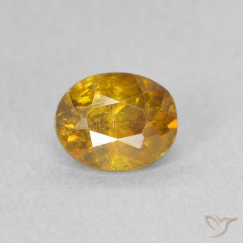 0.85ct Naturel Or Sphalérite, ovale, SI