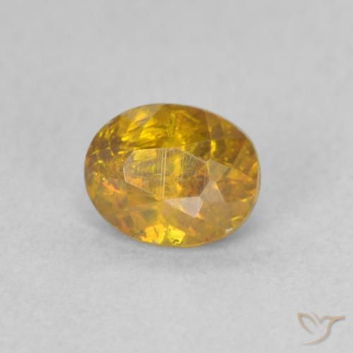 Sphalérite Or naturelle ovale, 0.85 ct, SI
